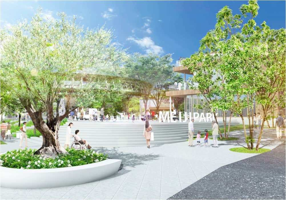 公園の骨格となる<br>｢広場｣と｢杜｣